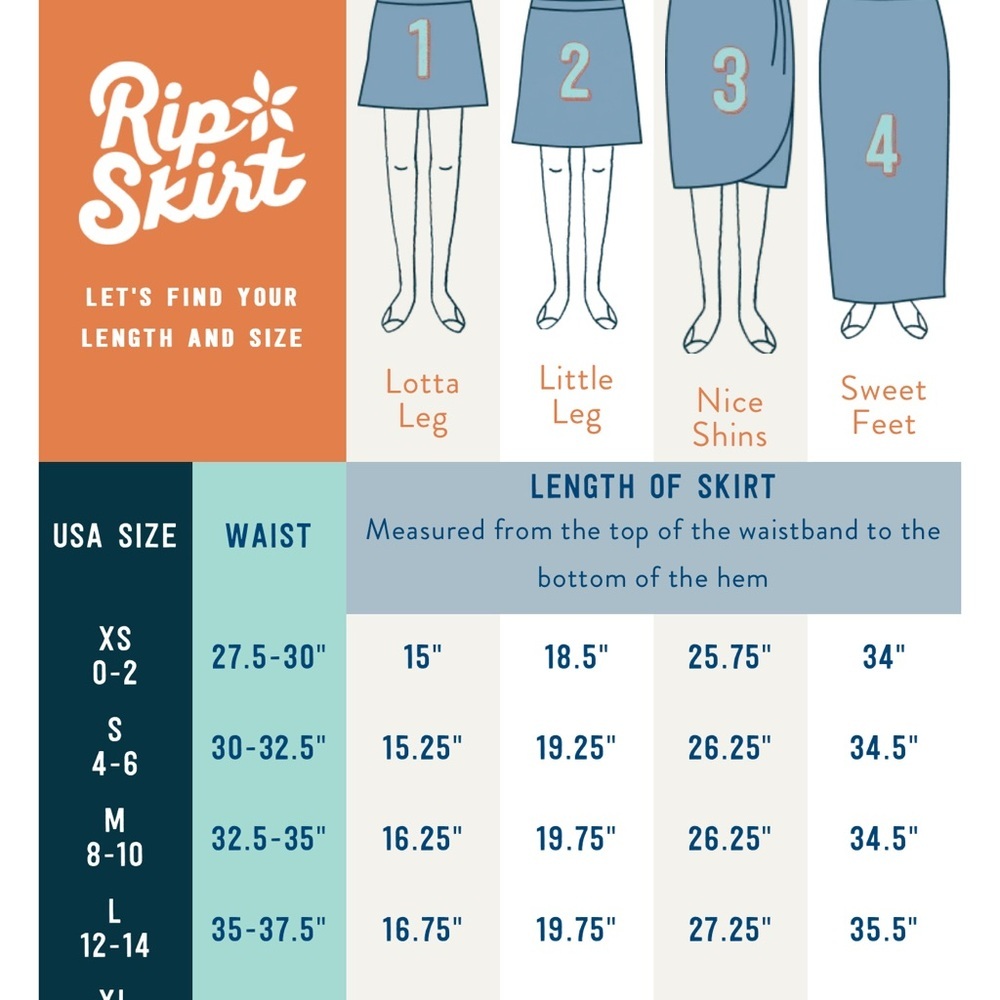 Ripskirt Hawaii length 1 size XL skirt like new preowned - Picture 5 of 6